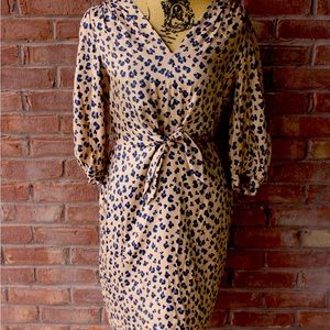 Rebecca Taylor Size 4 Leopard Print Dress